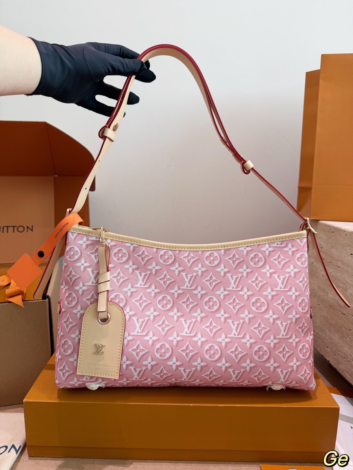Louis Vuitton LV Carryall Handbag Canvas